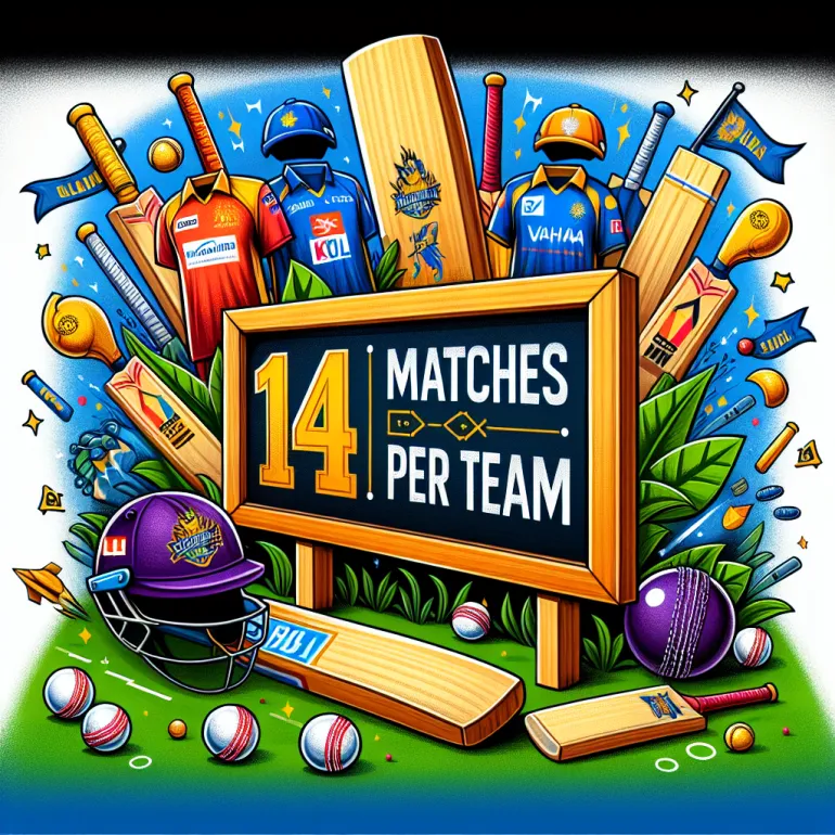 In ipl each team play how many matches