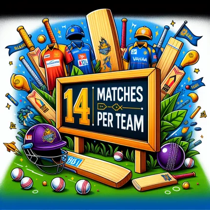 In ipl each team play how many matches