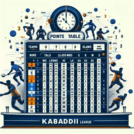 Pro kabaddi league table point