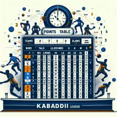 Pro kabaddi league table point